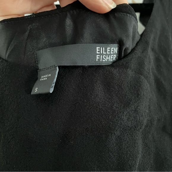 Eileen Fisher Silk Tiered Ruffle Dress - Picture 2 of 6